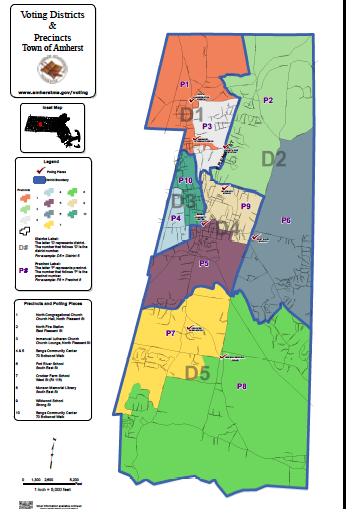 AMHERST VOTING DISTRICTS