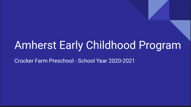 Amherst Early Childhood Program
