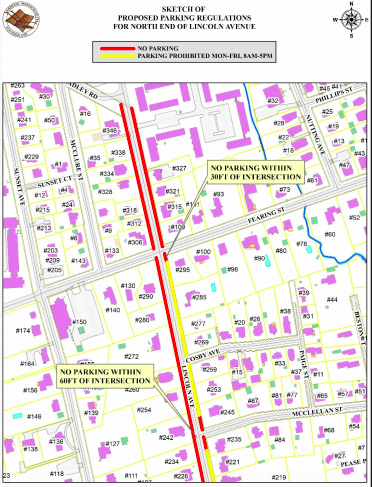 Lincoln Ave Proposed Parking Changes