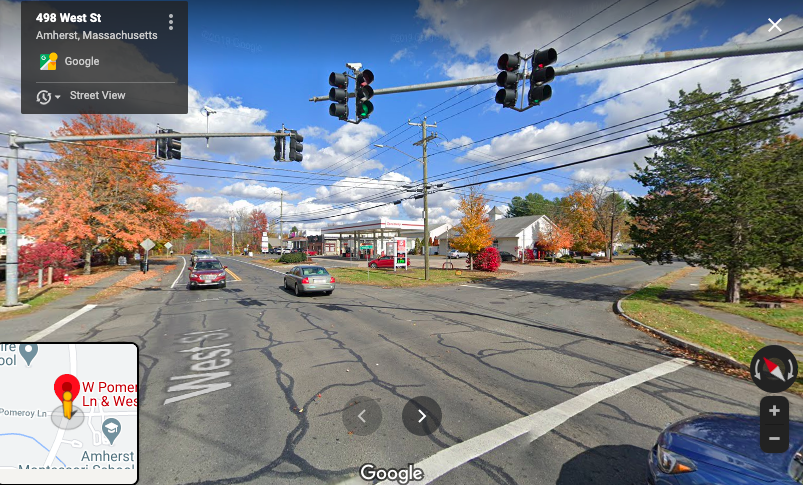 intersection of Pomeroy Lane and West Street