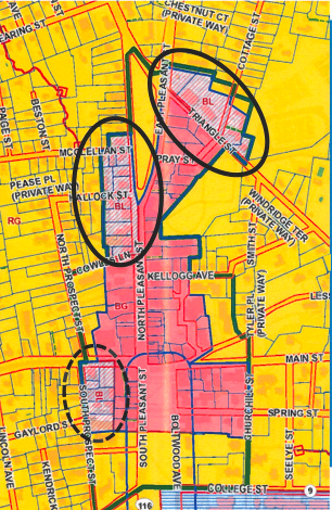 zoning map BL district