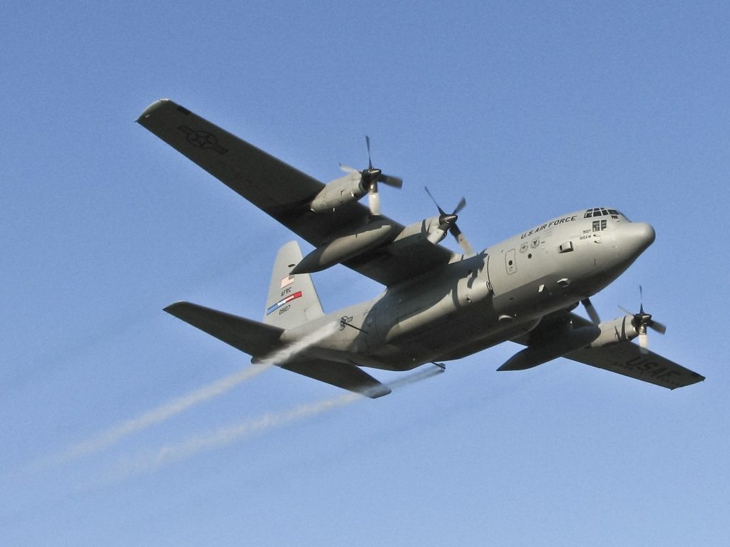 USAF C-130 spraying mosquitoes at AFB Grand Forks.jpg