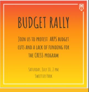 Rally To Protest ARPS Budget Cuts And Insufficient Funding Of CRESS