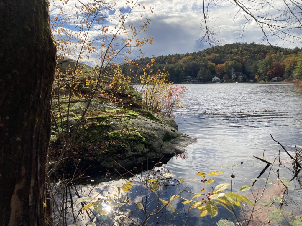Leverett pond from north wide