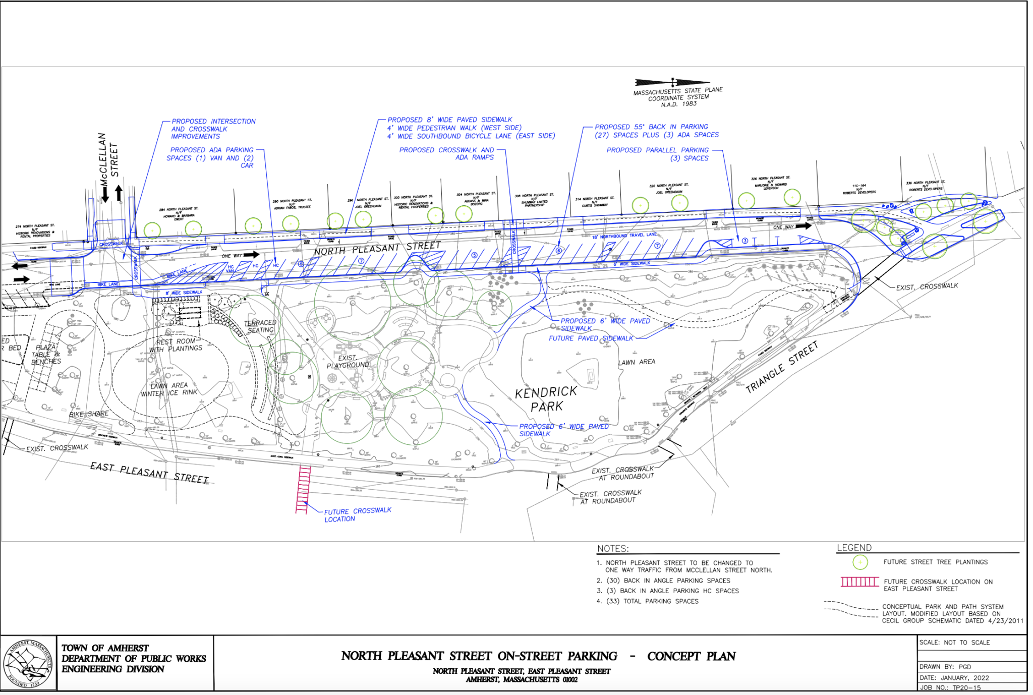 North Pleasant Street Parking Plan Will Have More Spaces For Kendrick