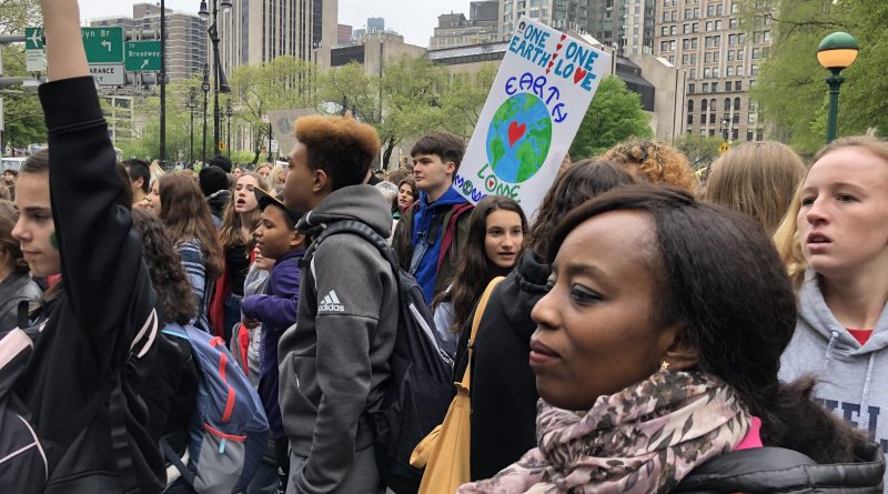 climate strike. protest students