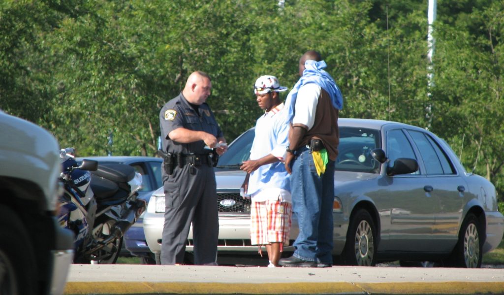 Traffic stop police