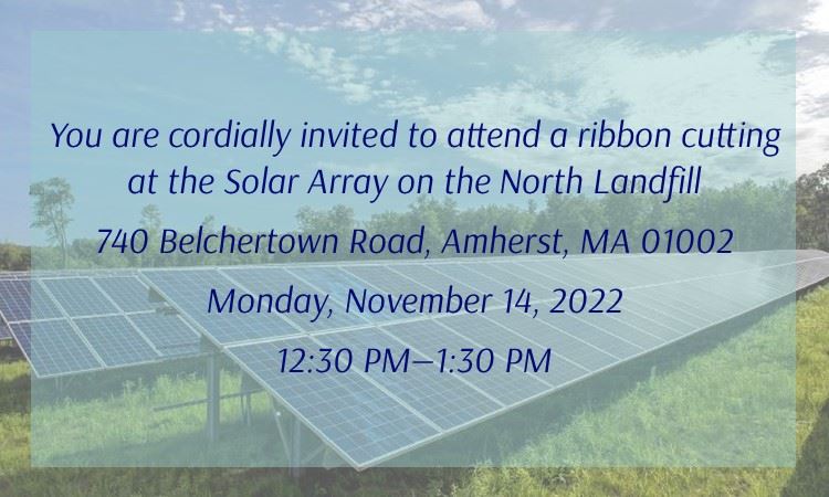 Ribbon Cutting For North Landfill Solar Array