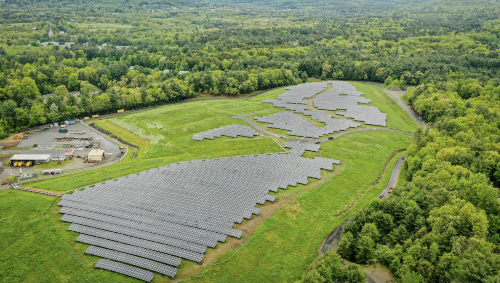 Amherst's Solar Field On The Landfill