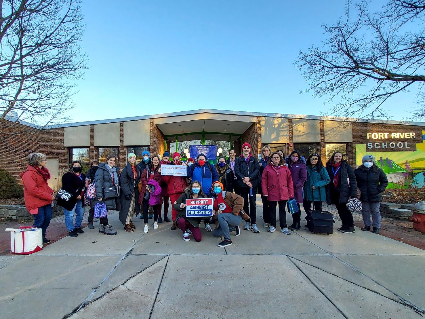 Amherst Educators Walk Out For A Fair Contact Amherst Indy