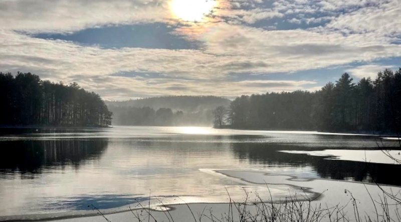 winter. Atkins reservoir