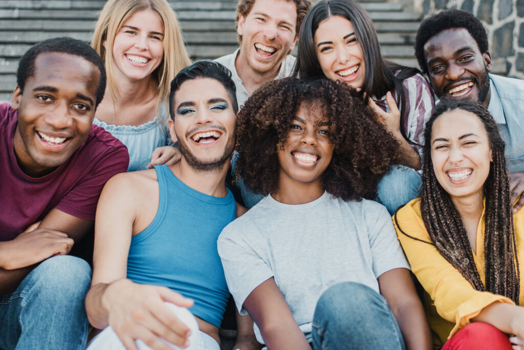 teens, diversity, group