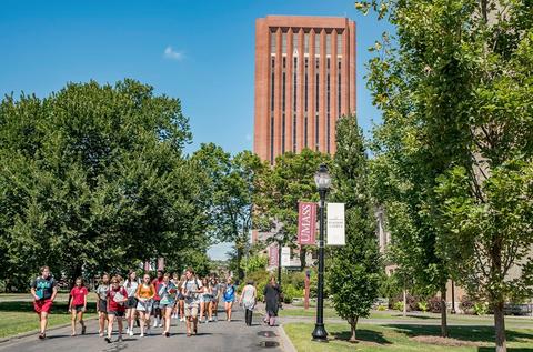 umass campus. students
