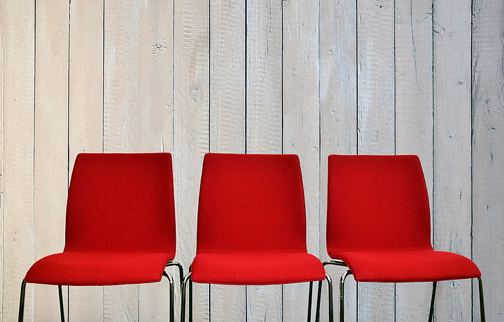 chairs. Vacant seats