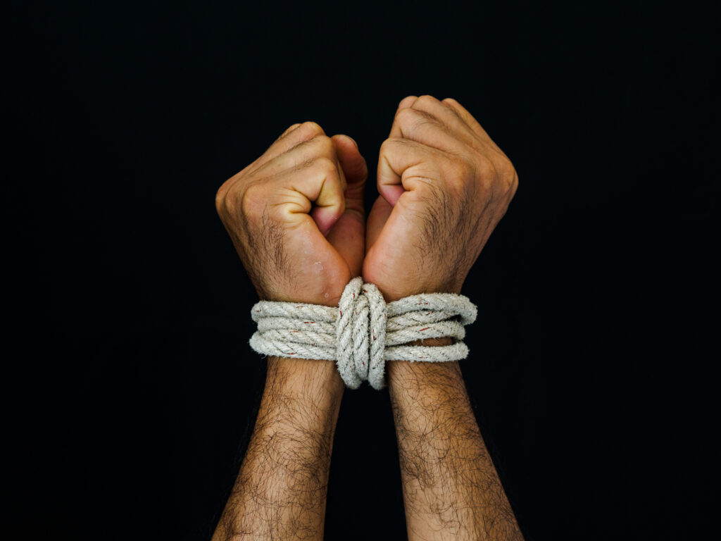tied hands