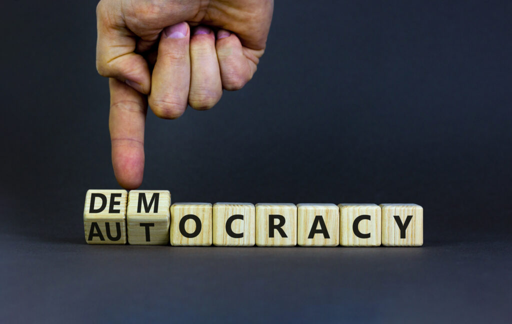 democracy.  autocracy