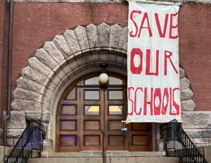 Amherst Town Hall School Protest