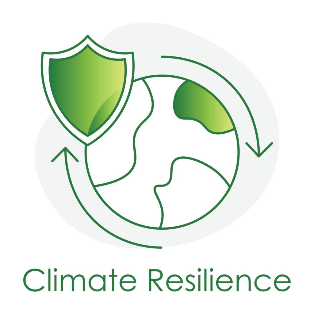 Climate,Resilience,Icon,,Shield,With,Earth,Symbol,For,Adaptation