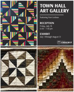 “A Journey Stiched with Love”: Fiber Art by Pam Ledoux at the Town Hall Art Gallery