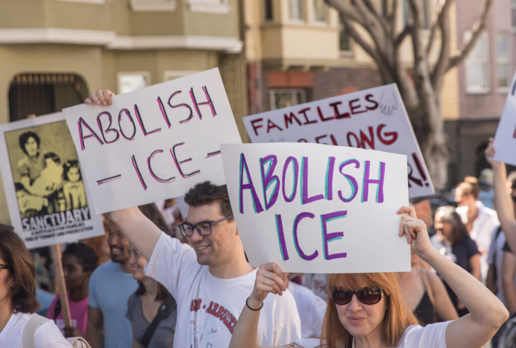 ICE. immigration, protest