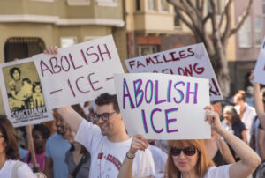 ICE. immigration, protest