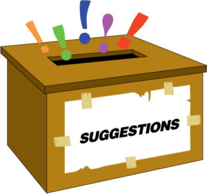 Suggestion,Box, public comment,  speak up