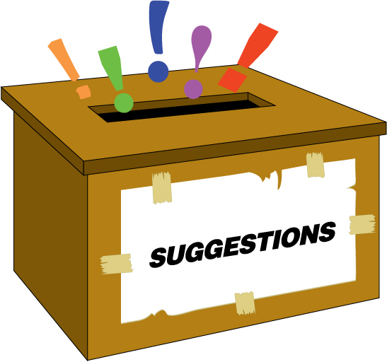 Suggestion,Box, public comment, speak up