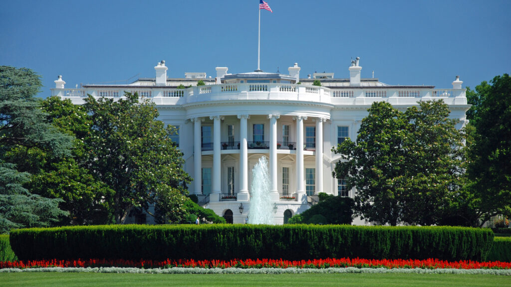 The White House in Washington DC