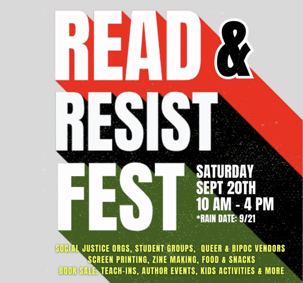 Second Annual Read & Resist Fest, Saturday September 20