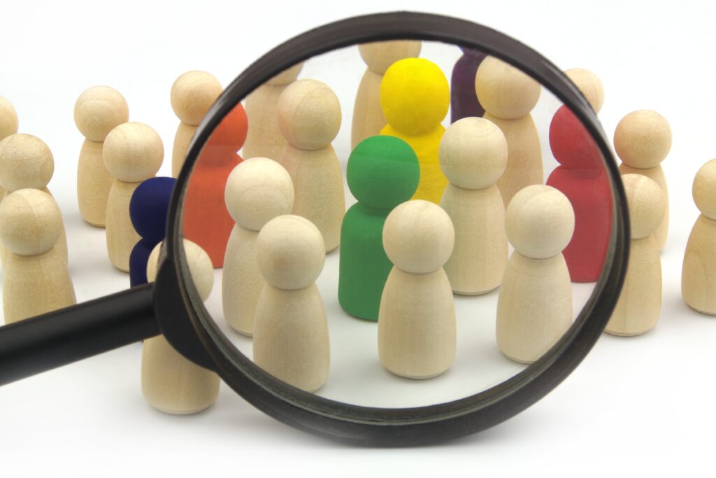 candidates, selection, magnifying glass