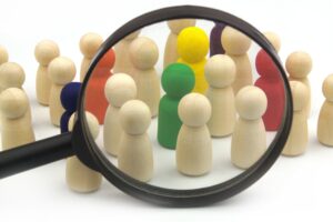 candidates, selection, magnifying glass