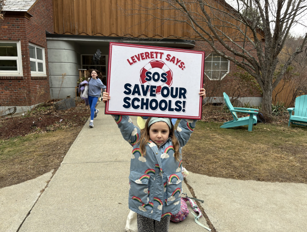 Leverett Residents Rally for Rural School Aid During Statewide Action Week