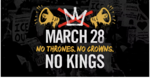 More Than 3000 No Kings Events are Planned for March 28, Including One in Downtown Amherst.