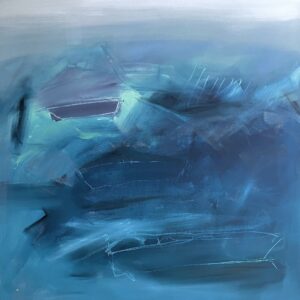 Blue Water World, 36x36,oil on caanvas, Iglehart