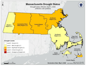 Amherst Now in Level 2 Drought
