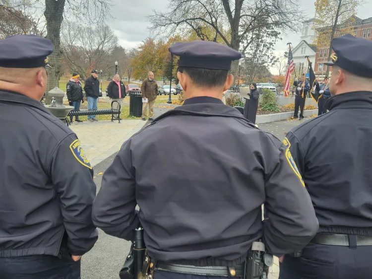 police on Amherst Common