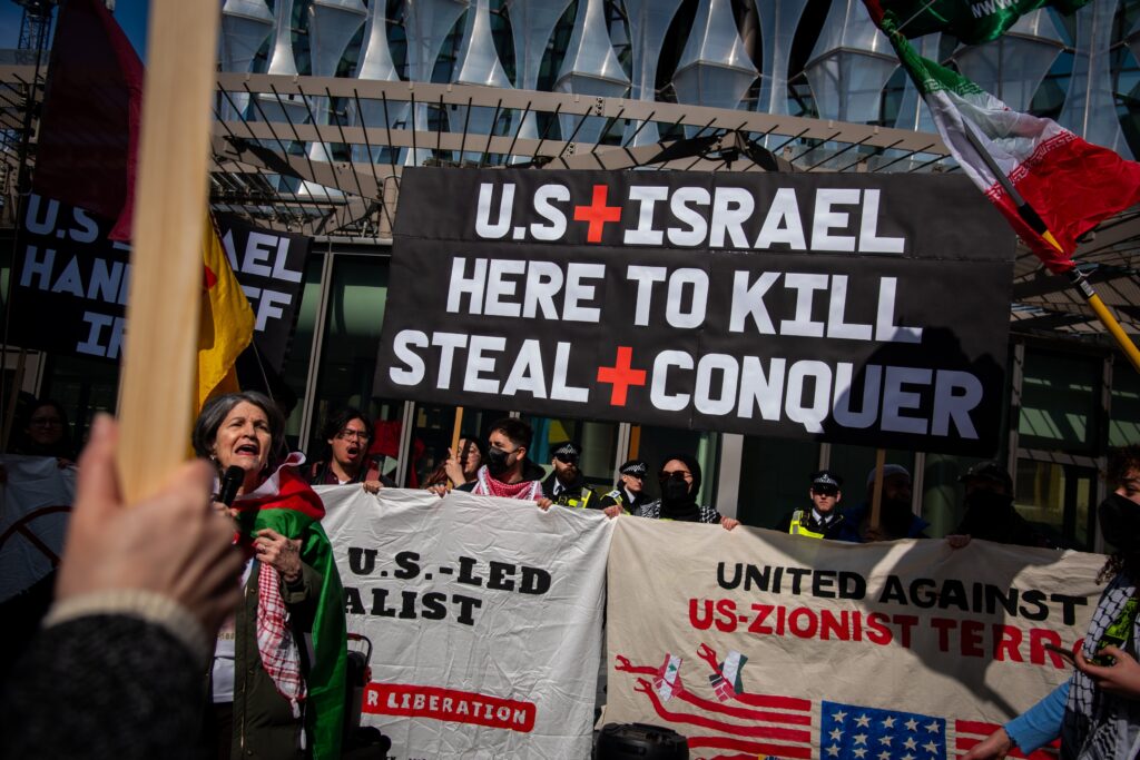 London,,England,,Uk,-,March,22,,2026:,Protestors,Attend,The