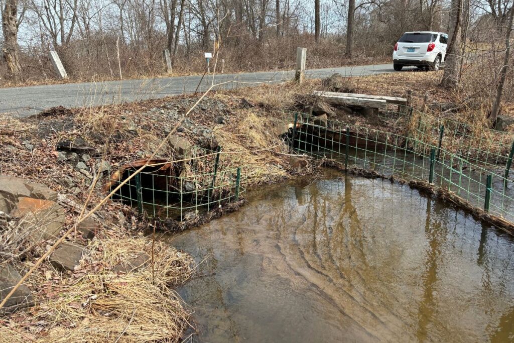 Culvert on Potwine Lane over Plum Brook - Photo courtesy of Town of Amherst