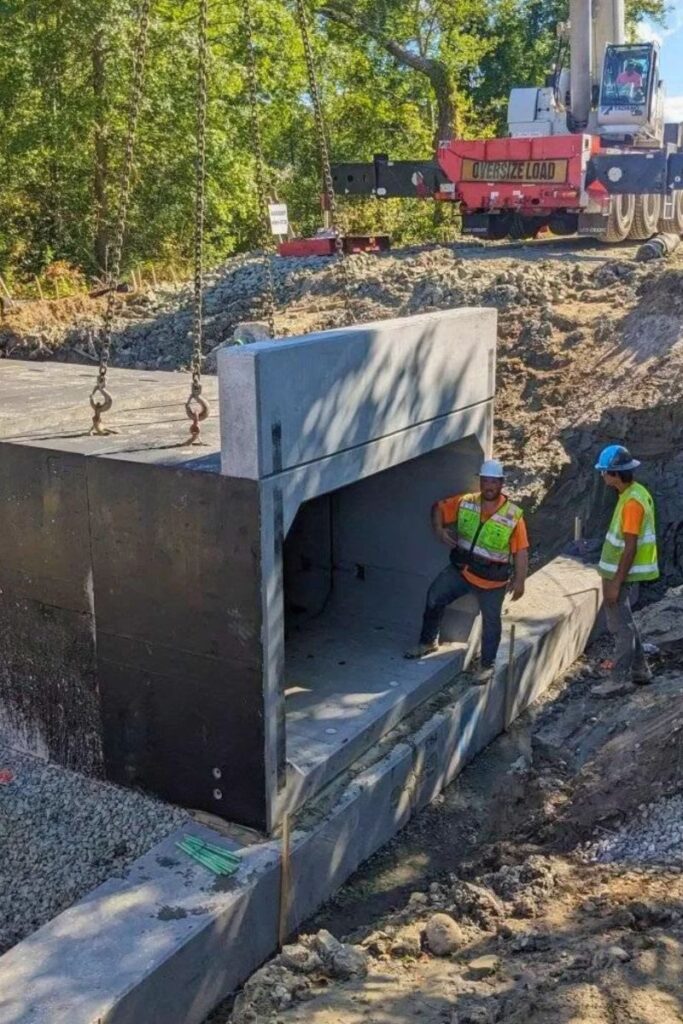 Culvert replacement - Photo courtesy Town of Amherst