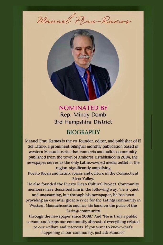 Nomination for Manual Frau- Ramos
