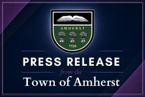 Press release from the Town of Amherst