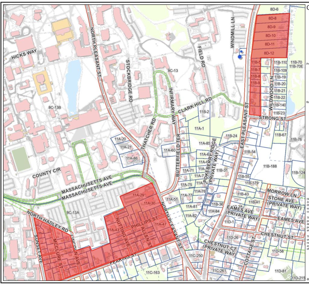 Overlay District Proposed for Neighborhoods South and East of UMass; Work on Rezoning East Amherst Proceeds